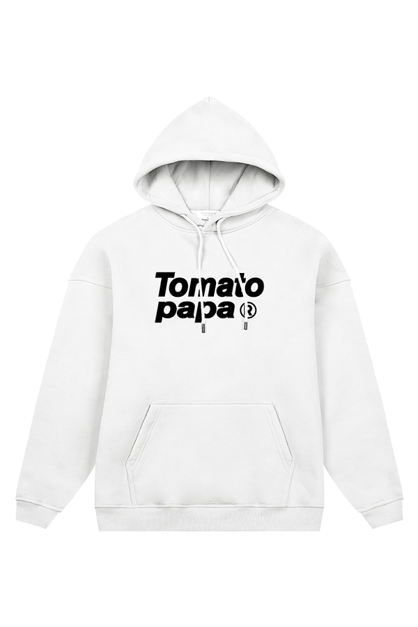 White Logo Hoodie